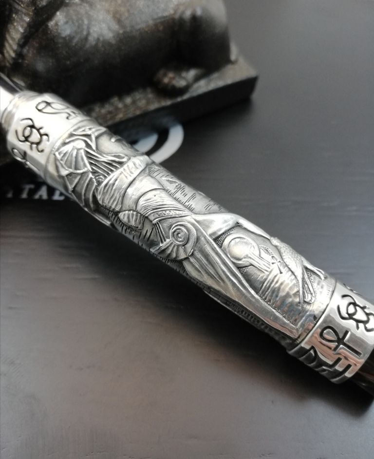 Egyptian Civilization (Anubis - Ra) Roller ball In Solid Silver 925